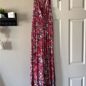 Japna Red Floral Dress